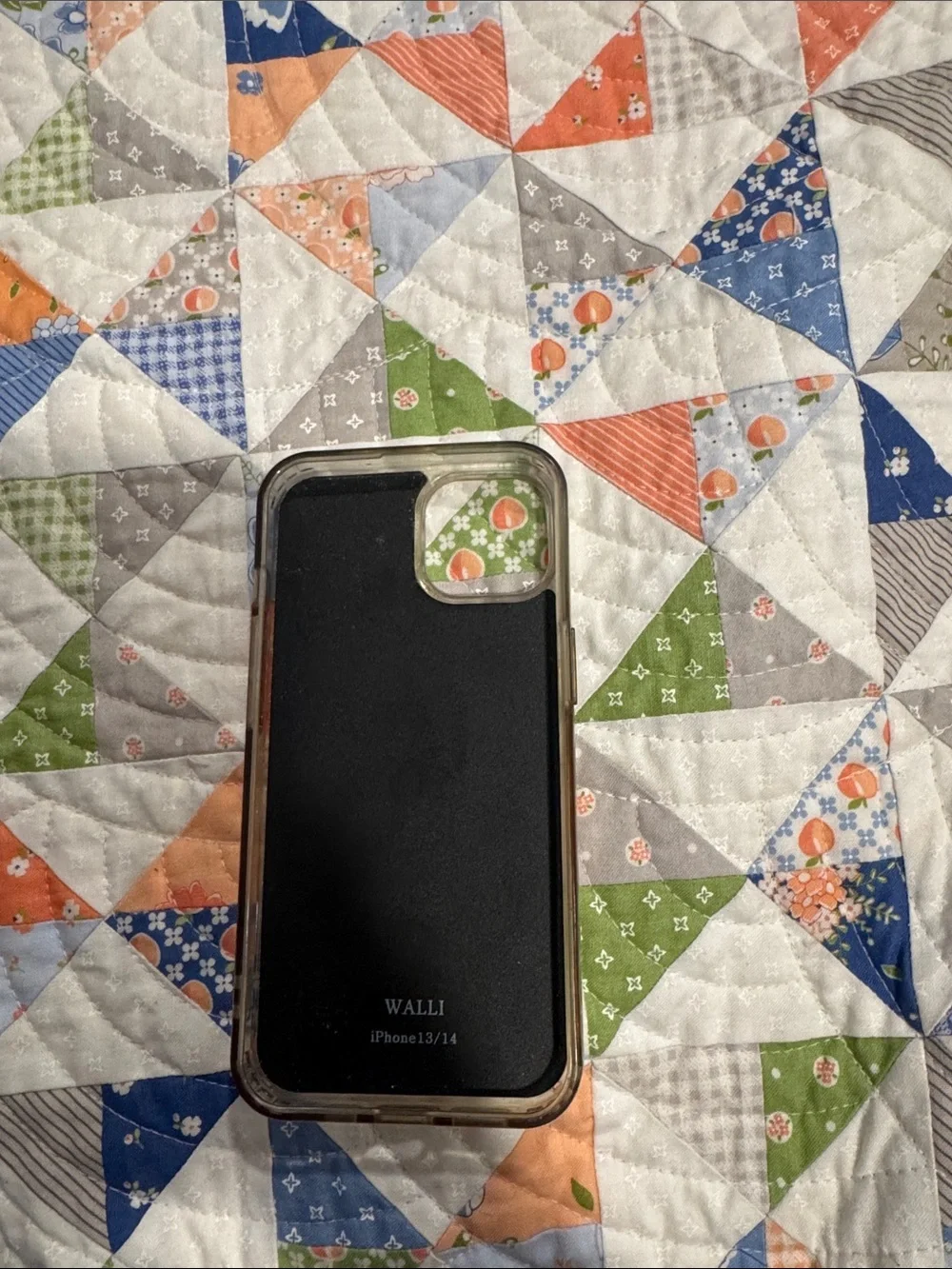 Walli Striped Gray Phone Case with Hand Strap